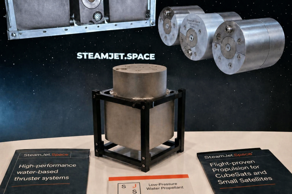 Water propulsion system for small satellite launch preparation and integration